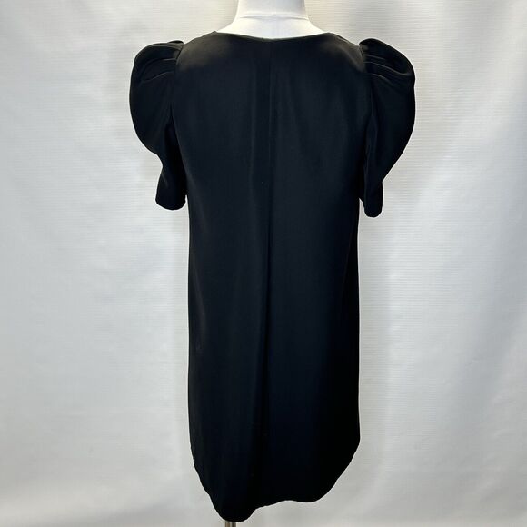 ZARA WOMAN Black Puffy Short Sleeved Mini Dress Womens Size Medium - Picture 2 of 7